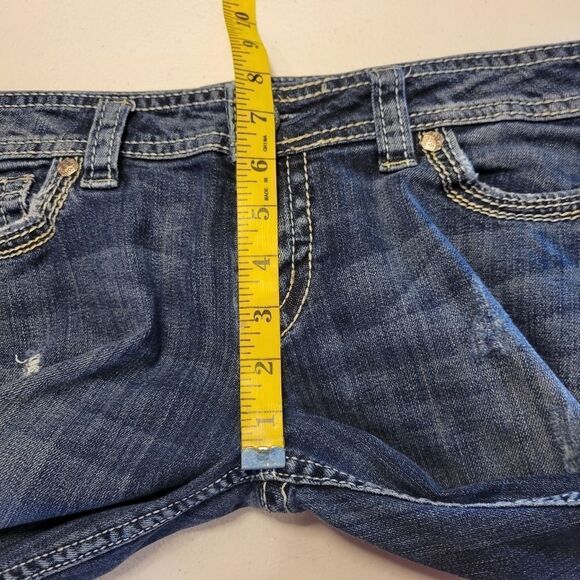 Silver Jeans Twisted Capri Stretch Denim Women's Size 30 Waist - Picture 10 of 13